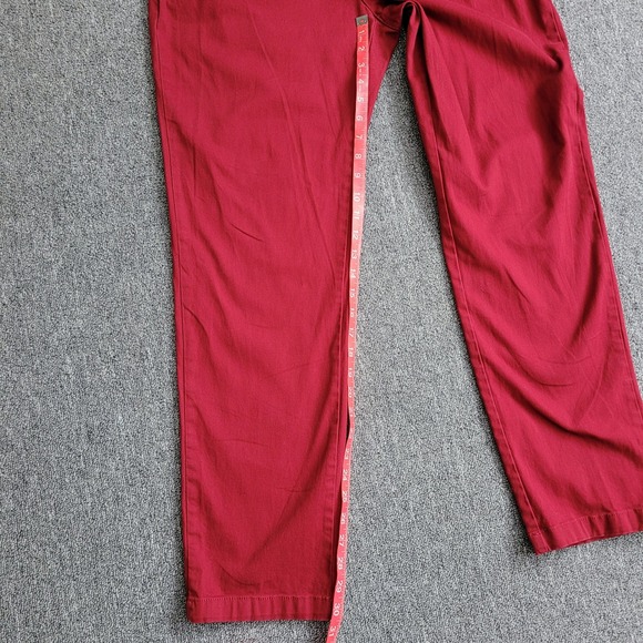 Penguin Munsingwear men's chino pants burgundy wine red 36 x 32 business casual - Picture 13 of 16
